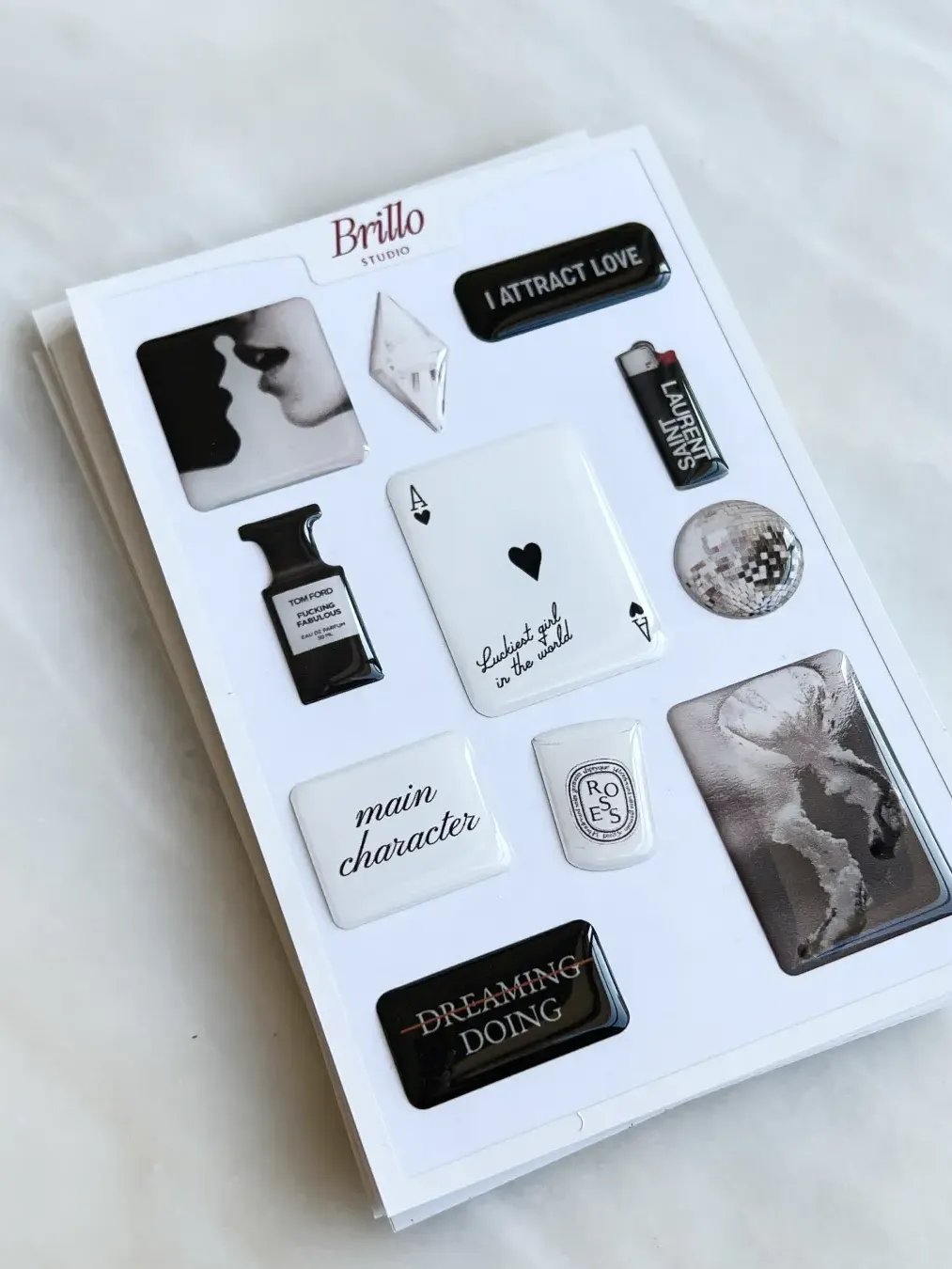 Black 3D Sticker Set product image (2)