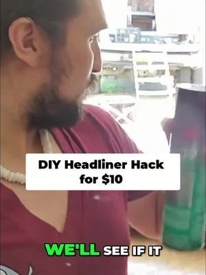 Overland trip hack: Installing a spare sheet as a new car headliner. It's a bumpy but beautiful upgrade. #CarMods #Overlanding #DIY #VanLife #Adventure