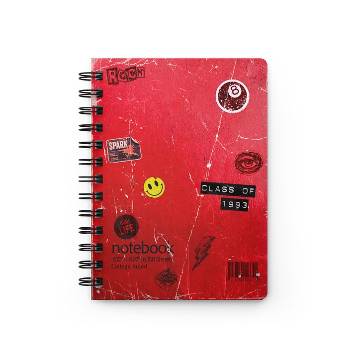 NIGHT TERROR: "90s" Themed Spiral Bound Journal product image (1)