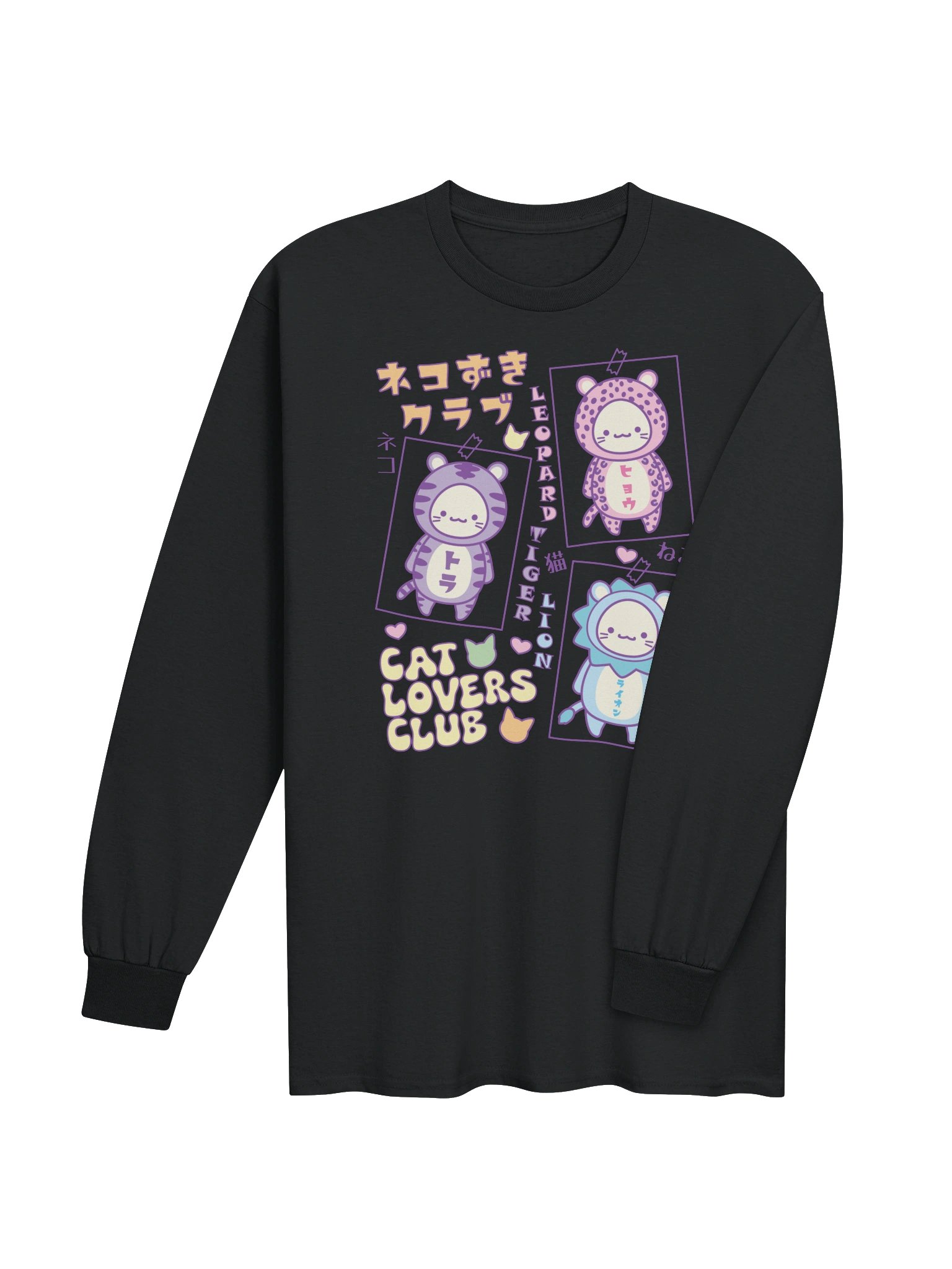 CAT LOVERS CLUB 1 - Unisex Adult Long Sleeve T-shirt product image (3)