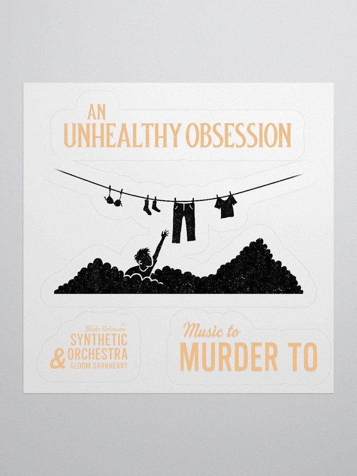 An Unhealthy Obsession Kiss Cut Stickers product image (1)