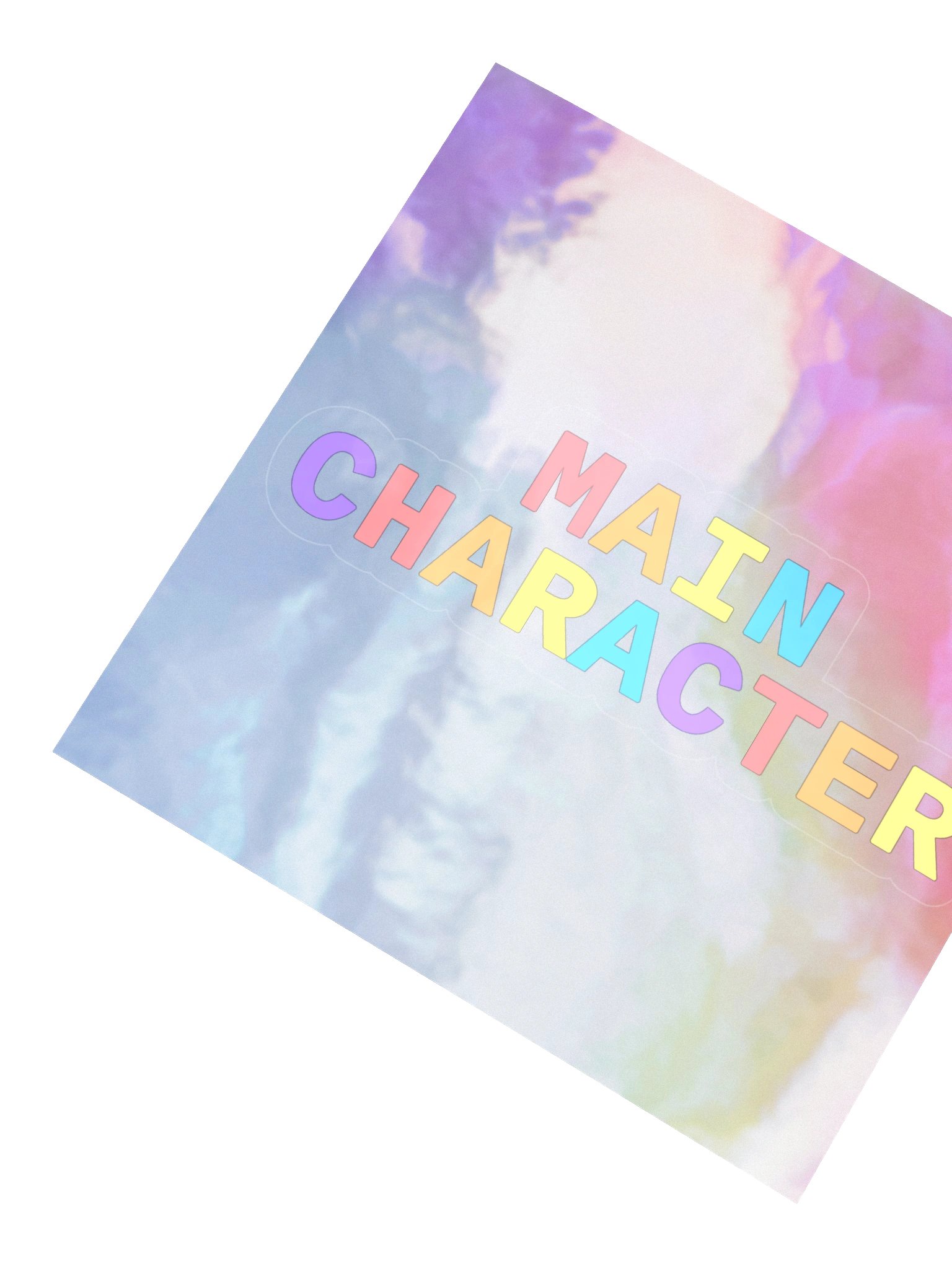 Main Character Energy — Holographic Sticker product image (2)