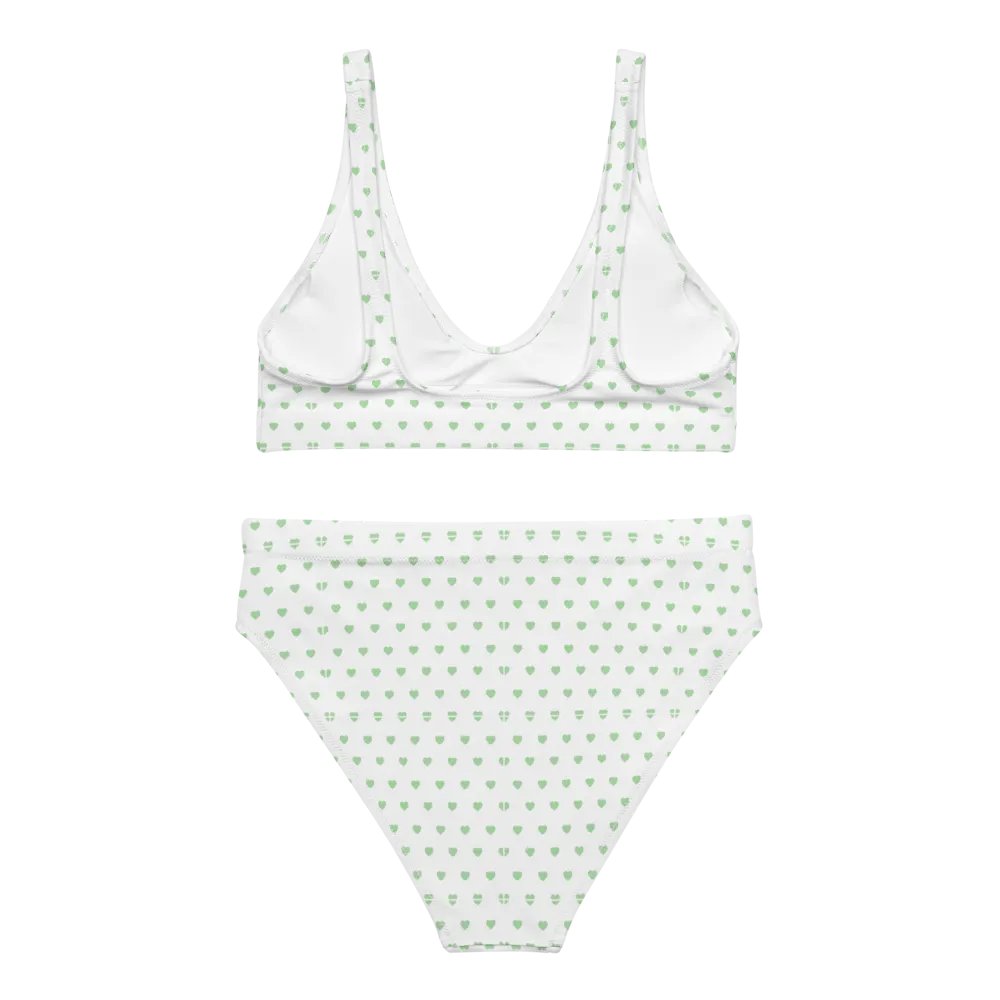 Pastel Heart Seamless Pattern High Waisted Bikini - V7 product image (2)
