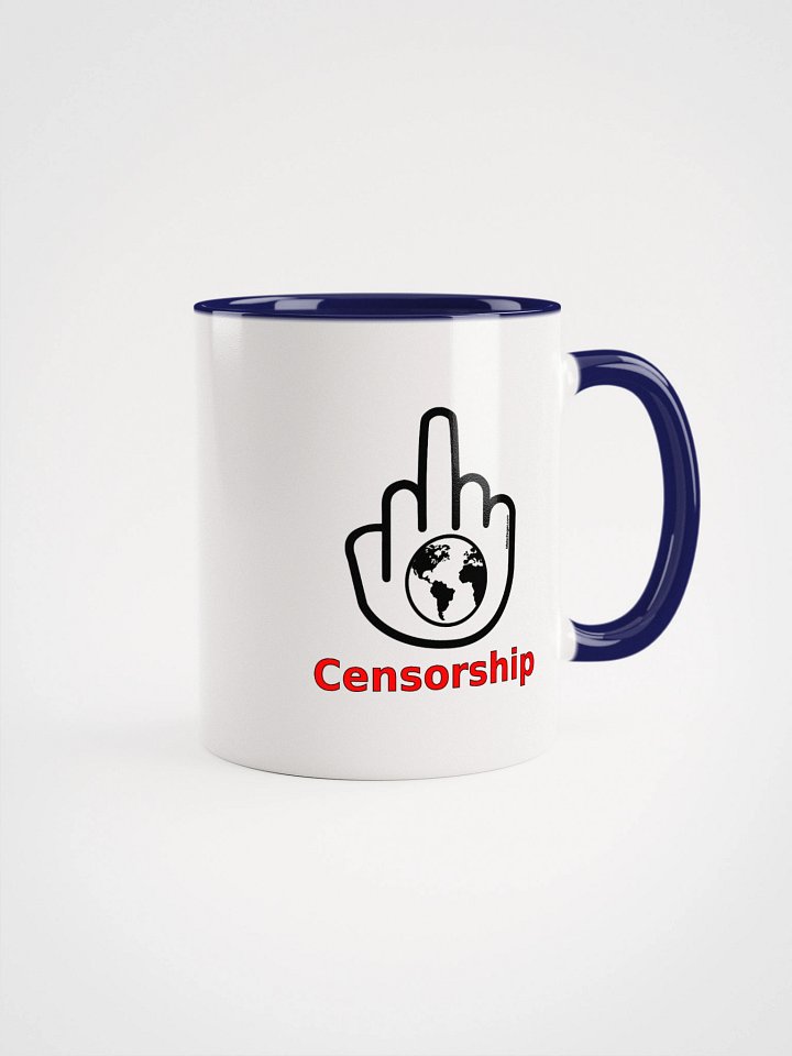 Two-tone Ceramic Mug-MisterFinger-Censorship-B product image (13)