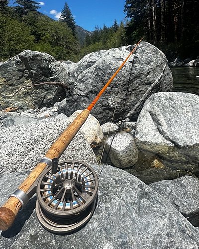 Small flies worked.
Fiberglass was correct.
Going downstream was correct.
Leaving immediately after landing the best fish of ...