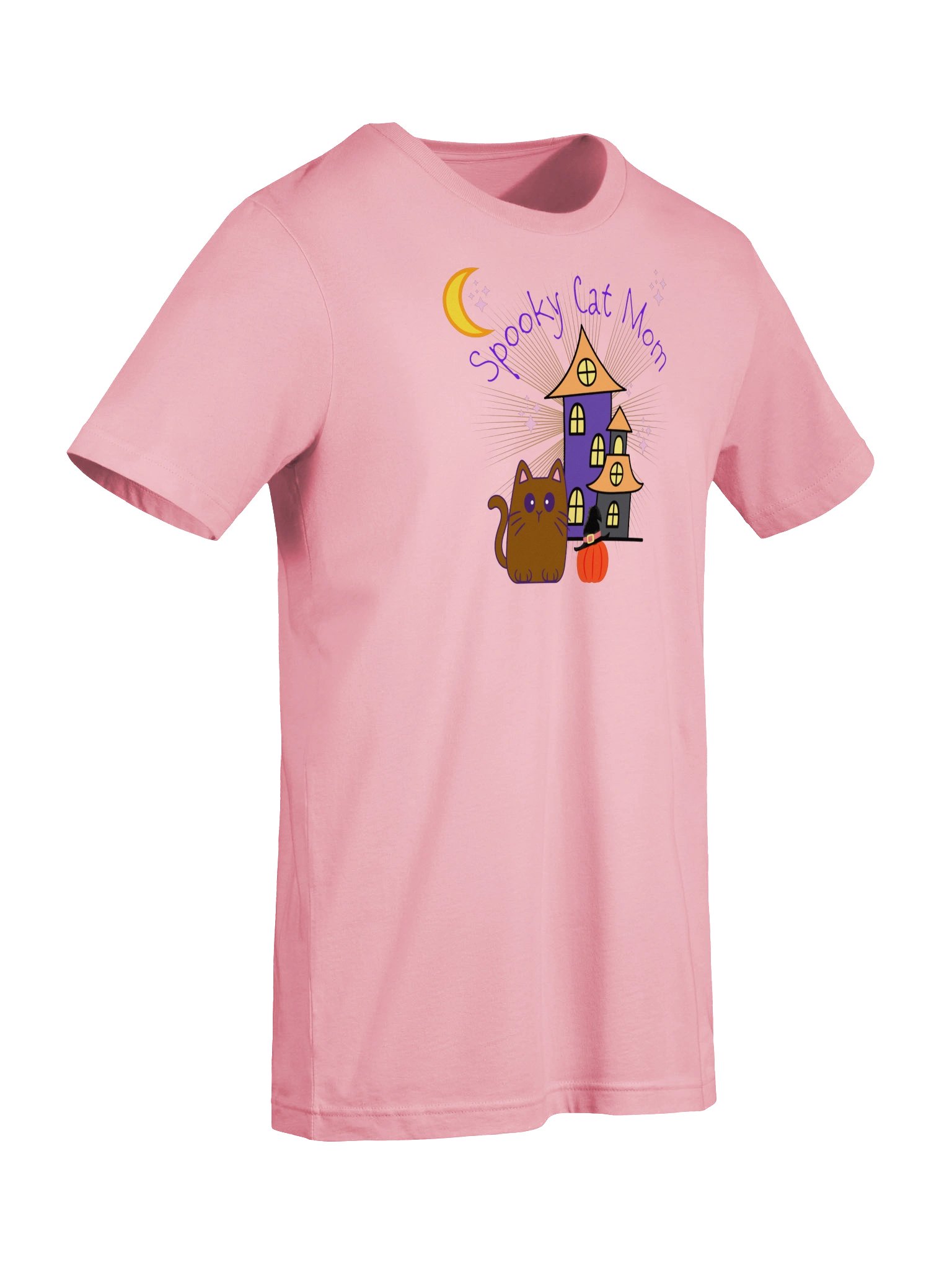 Spooky Cat Mom Halloween Tee product image (17)