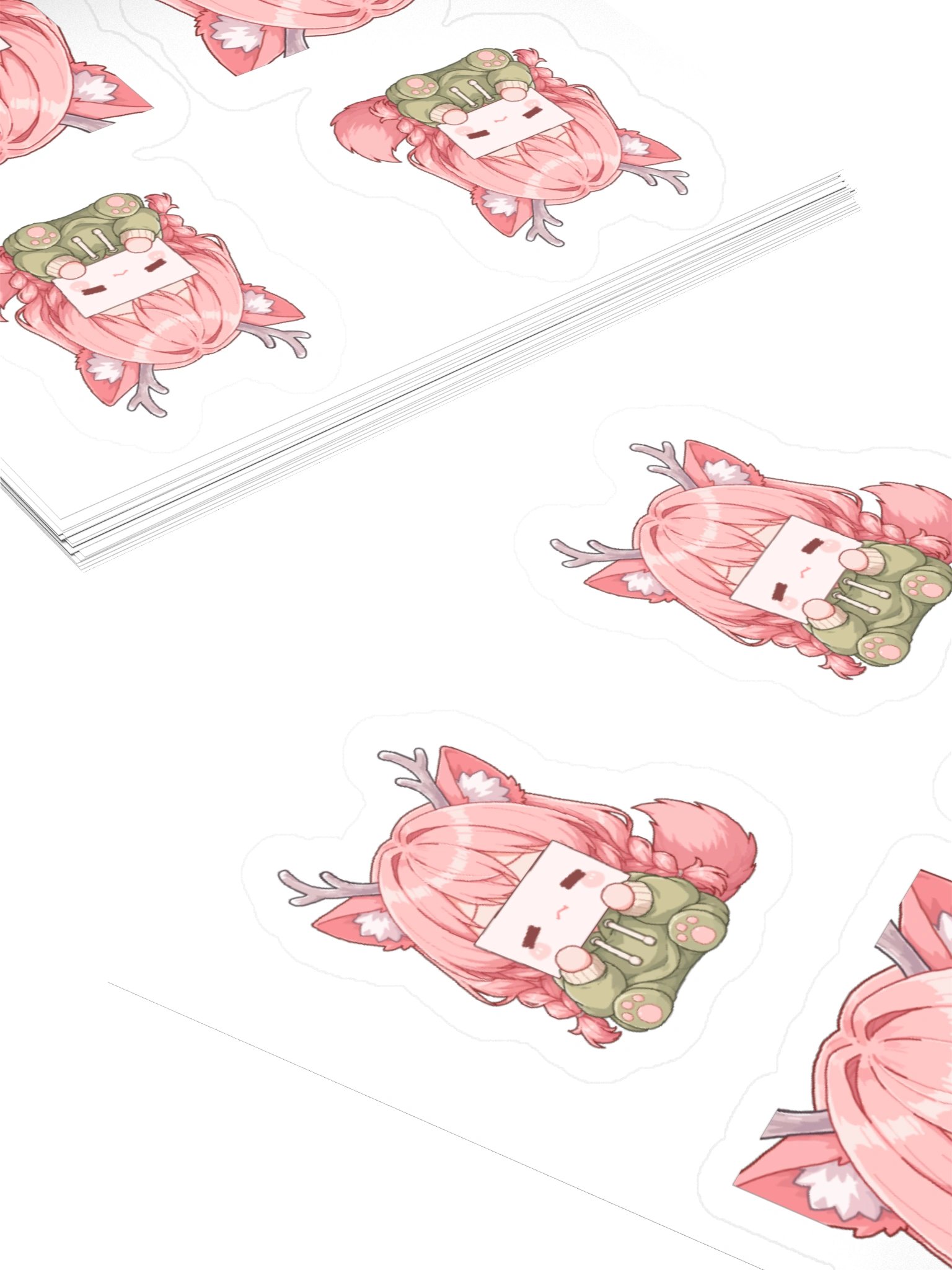🌸 Shy Frog Fox Sticker Pack product image (4)