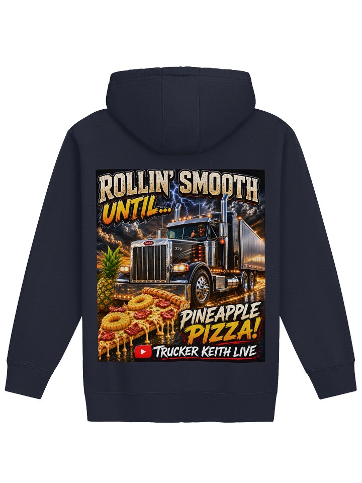 Trucker Keith Live Semi-Truck Flag Pineapple Pizza Hoodie product image (26)