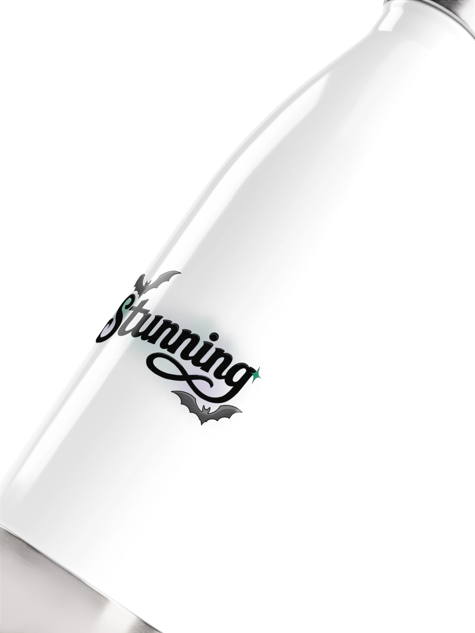 Stunning In White Insulated Water Bottle product image (10)