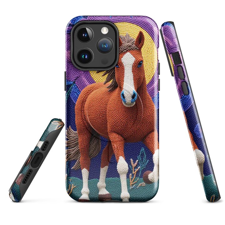 Faux-beaded horse in Moonlight MagSafe® Tough Case product image (1)