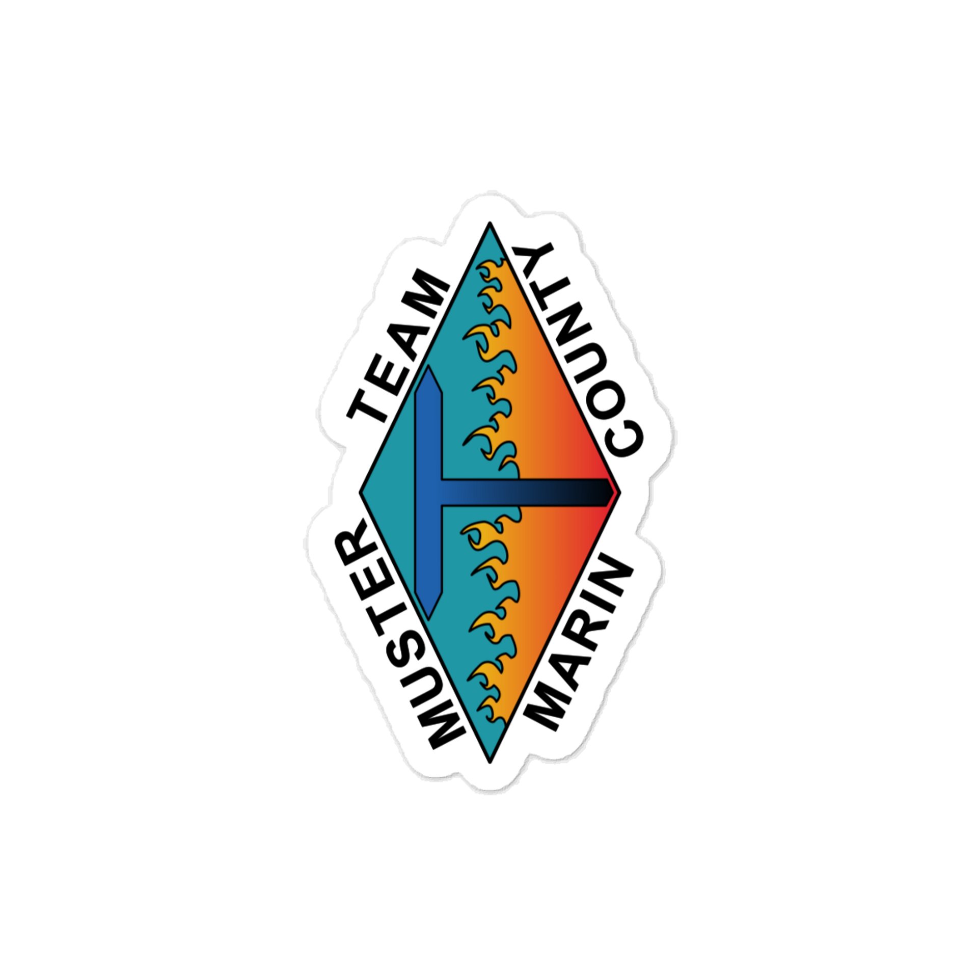 Diamond T, Marin County Muster Team Vinyl Decal - Water Resistant product image (2)