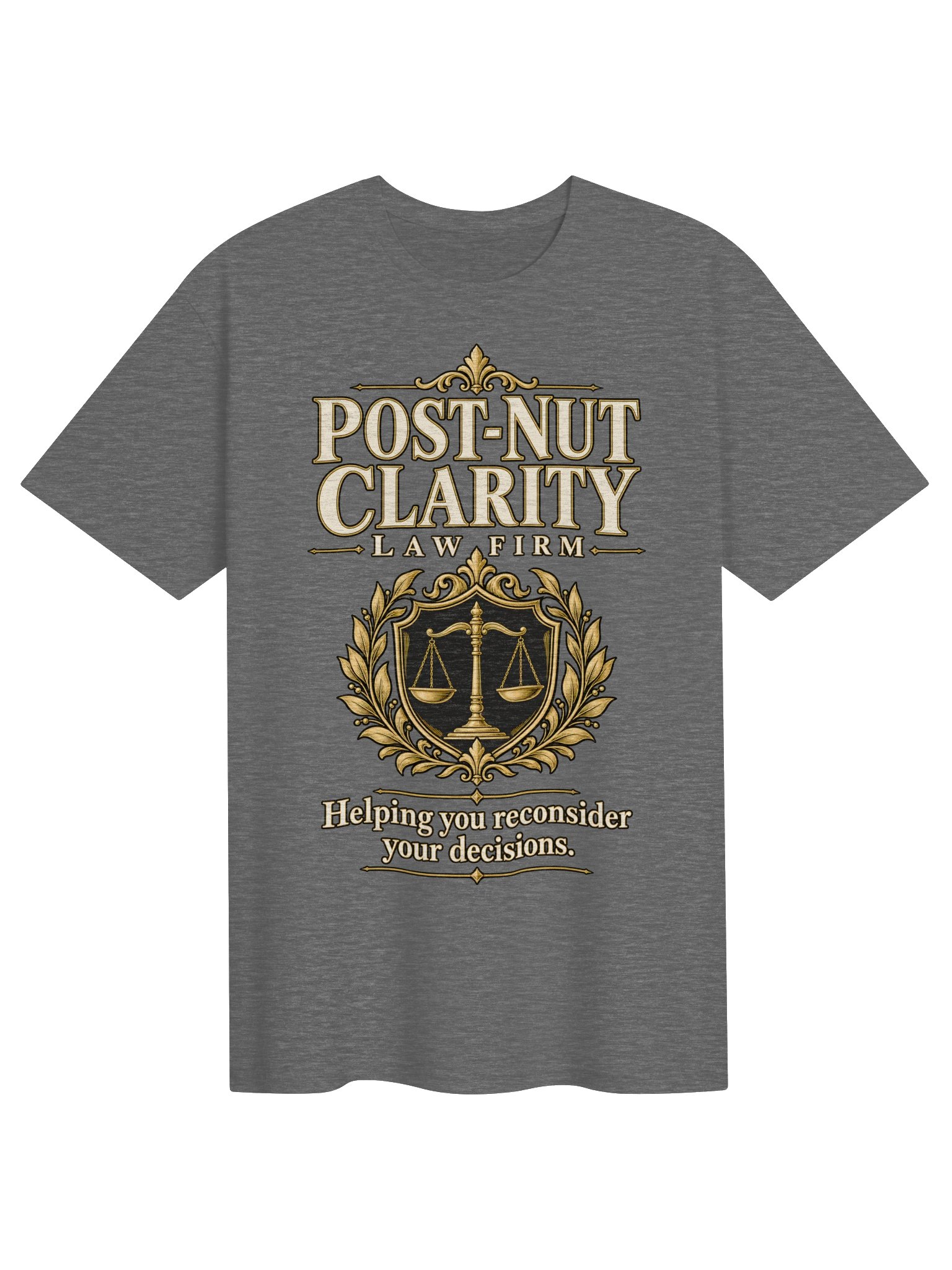 Post-Nut Clarity Law Firm T-Shirt | Funny Adult Humor Tee product image (3)