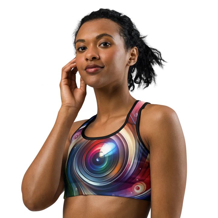 Vibrant Vortex All-Over Sports Bra product image (2)