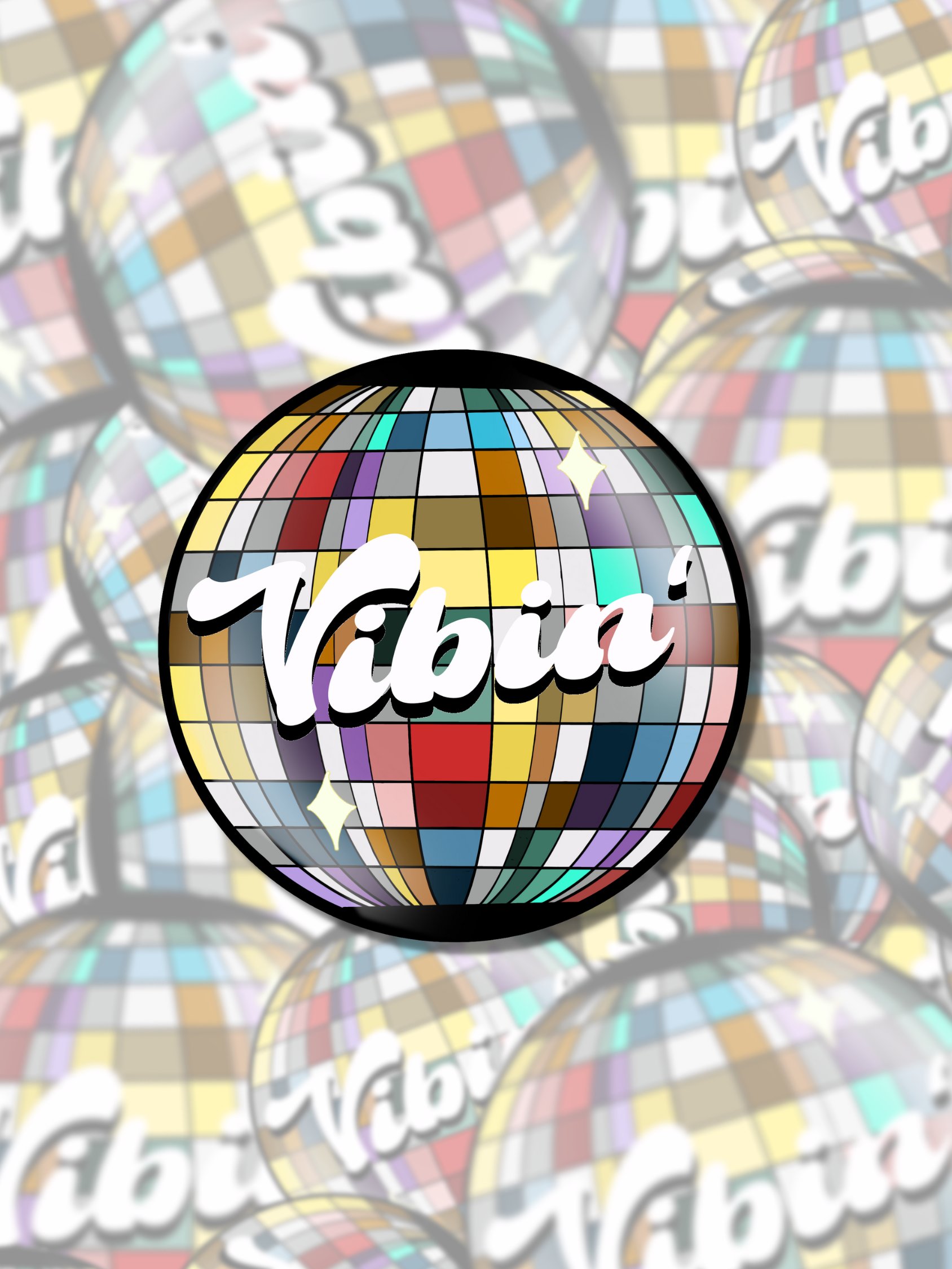 Vibin Disco Ball Sticker product image (1)