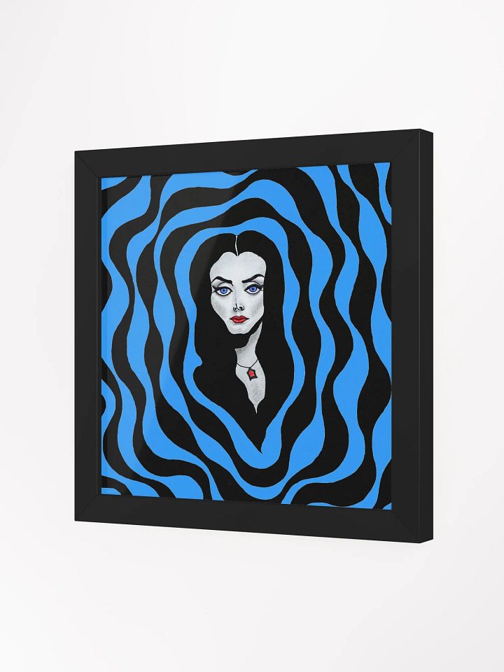 Mezmerizing Morticia in blue framed print product image (2)