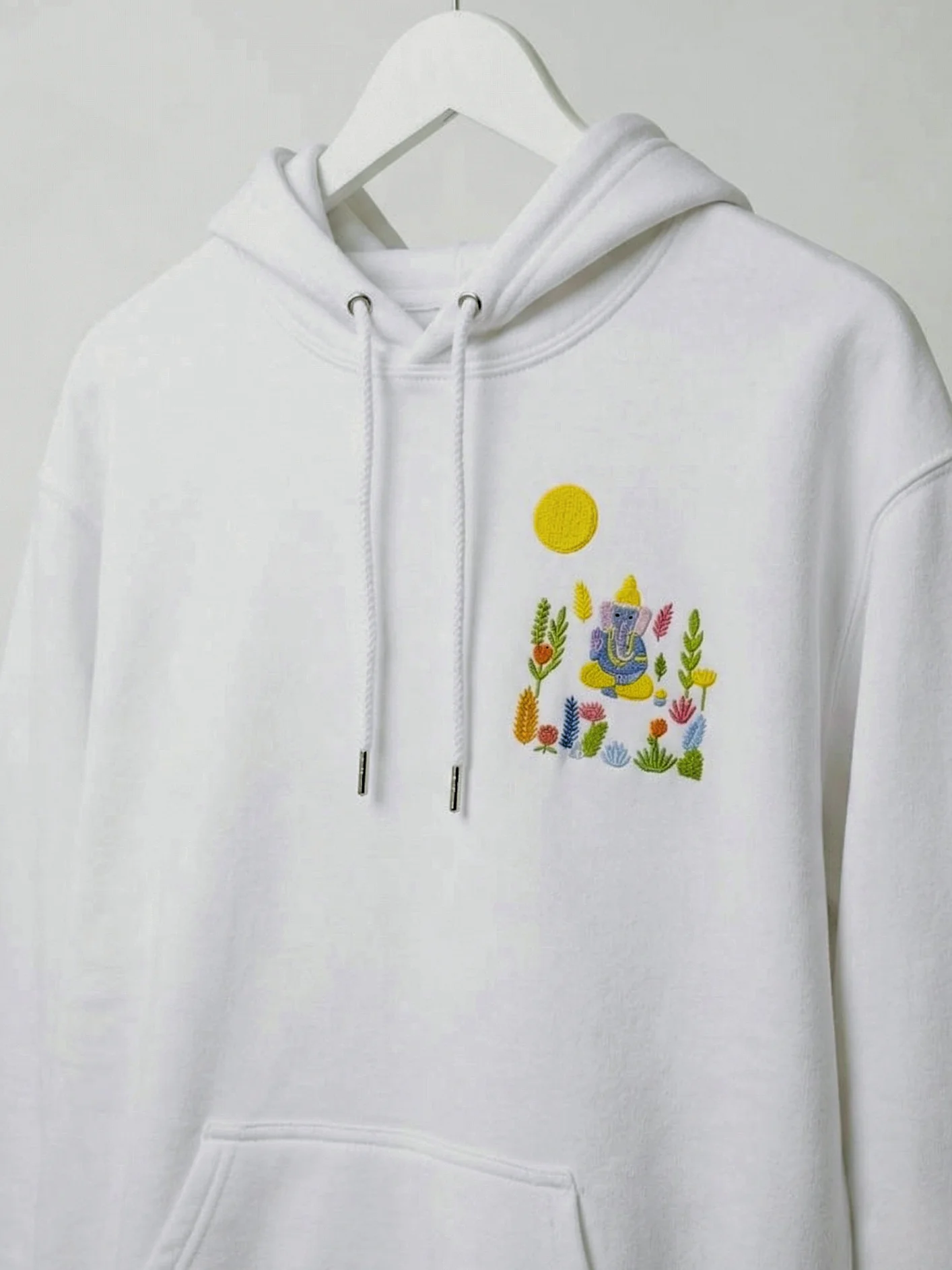 Om Gam Ganapataye Namaha - Hoodie (WHITE) product image (1)