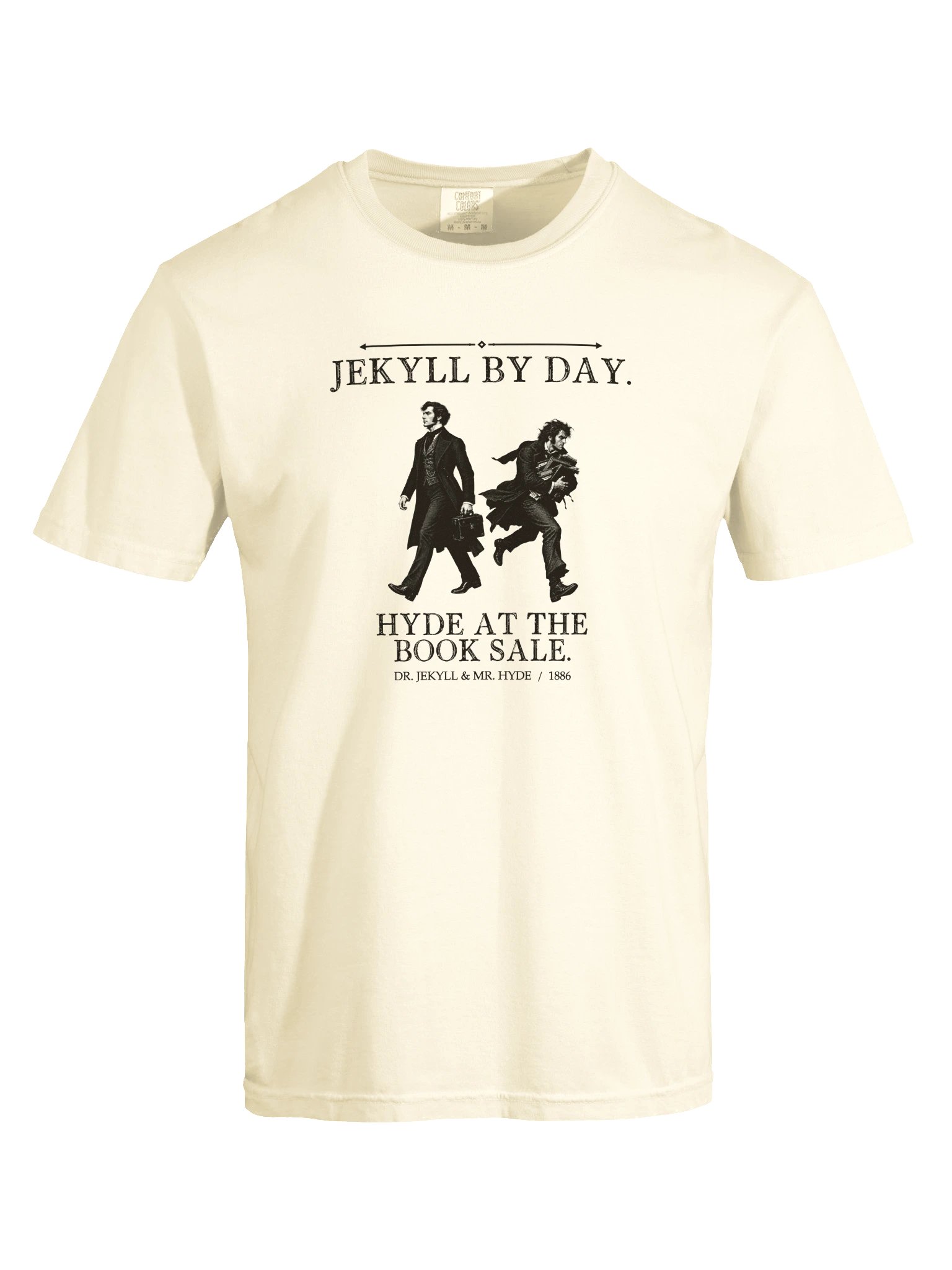 Jekyll Day Hyde Book Sale -- The Strange Case of Dr Jekyll and Mr Hyde Tee (Light) product image (17)