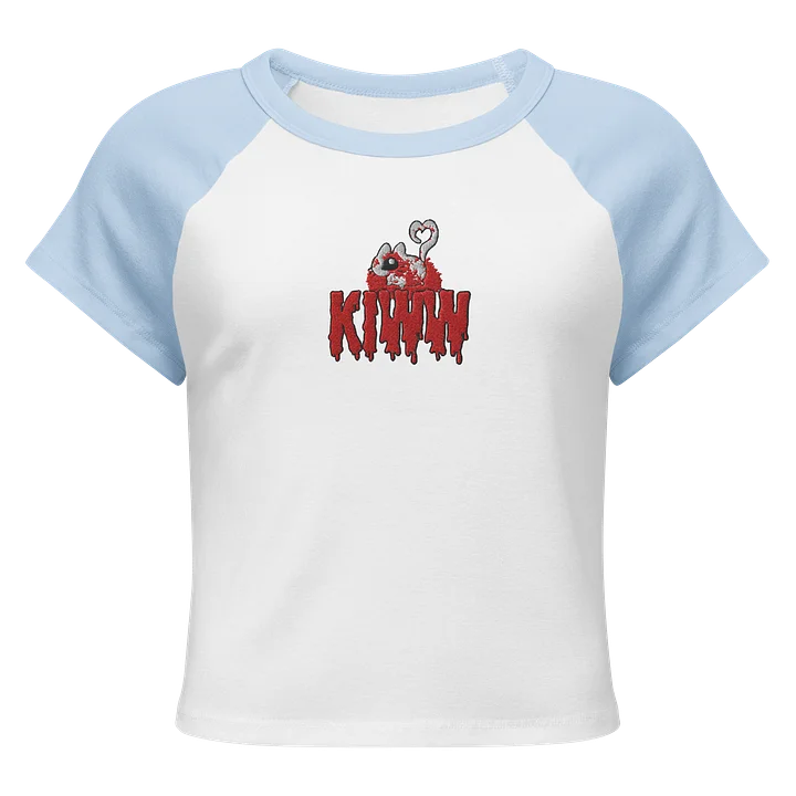 “kiww” embroidered design raglan baby tee product image (1)