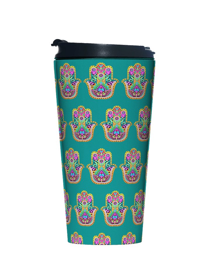 Radiant Hamas Bloom - Stainless Steel Travel Mug product image (1)