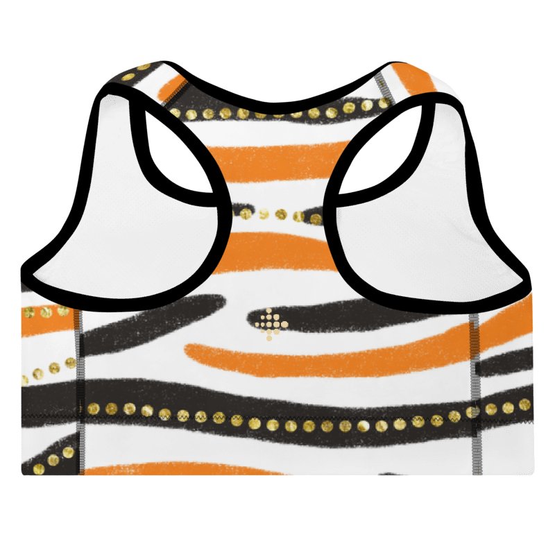 Wild Orange Padded Sports Bra product image (8)
