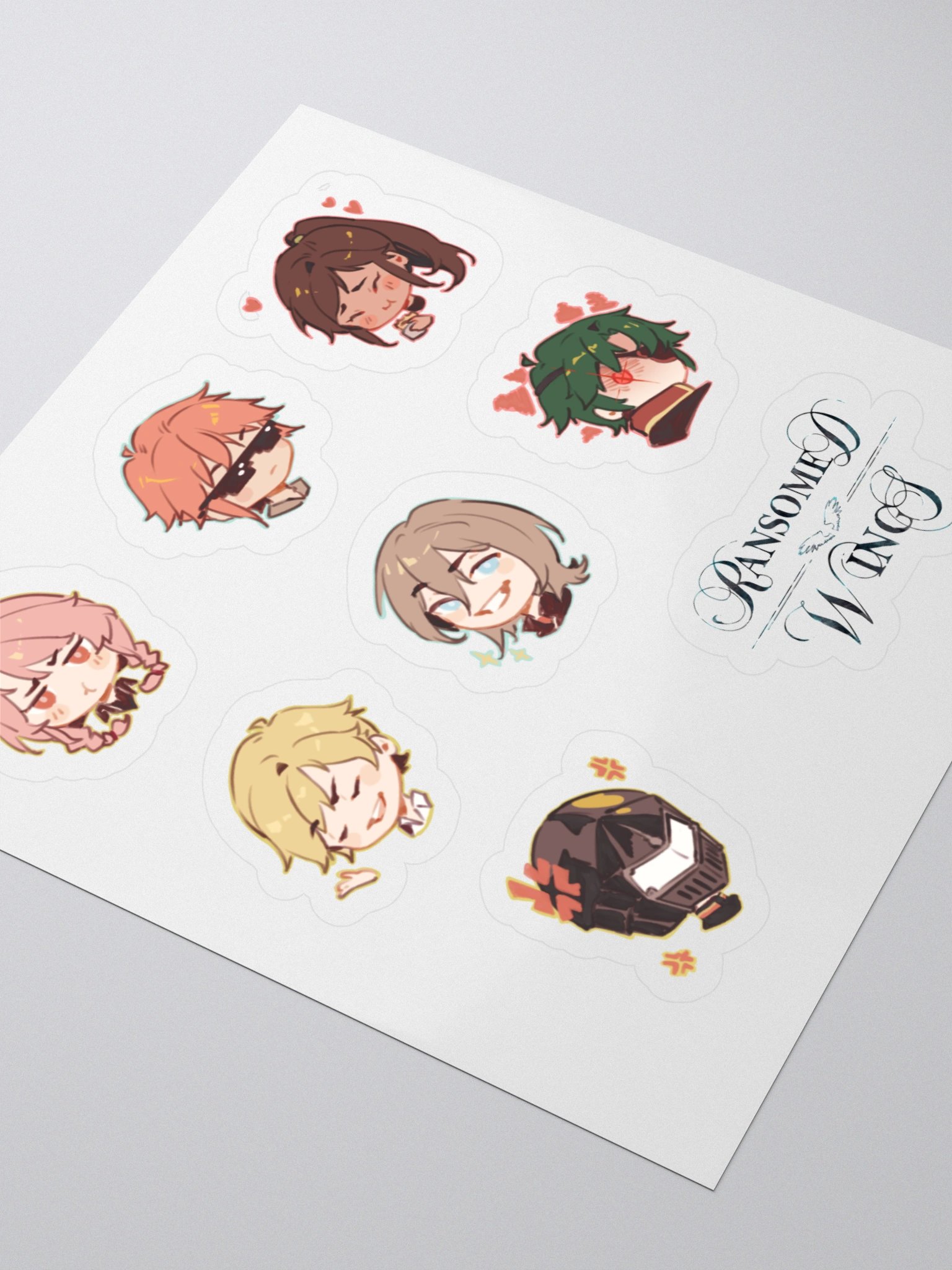 Ransomed Wings - Chibi Expressions Sticker Sheet 02 product image (3)