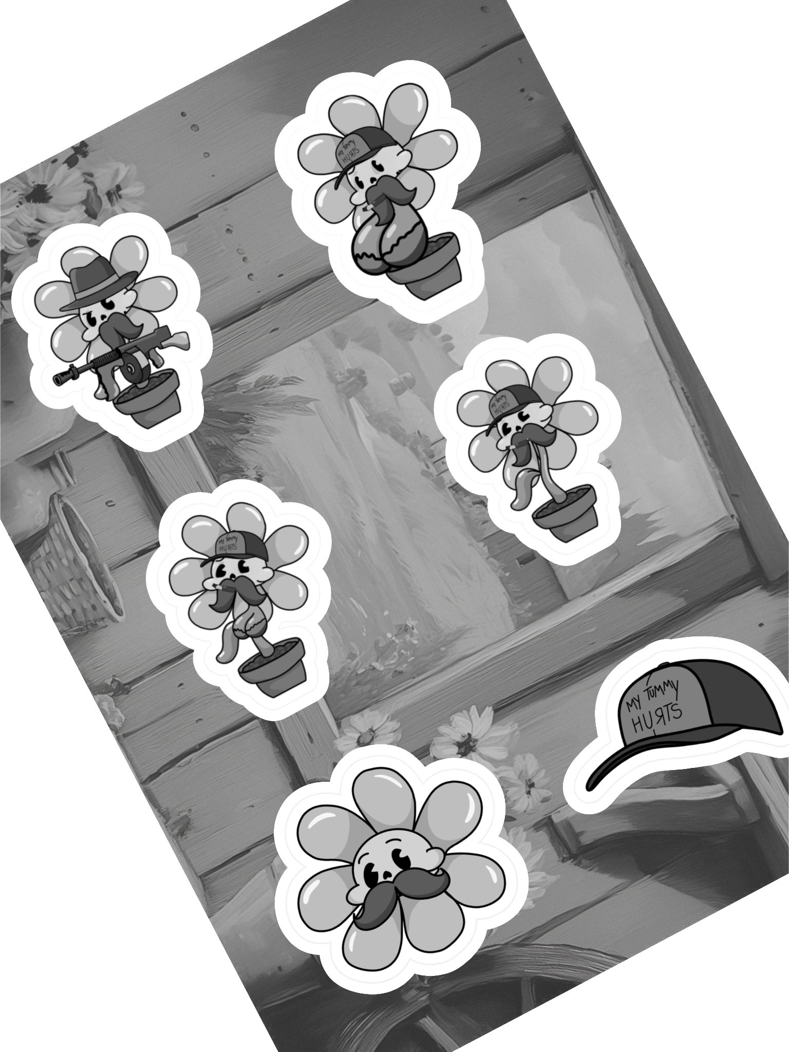 Flowers Character Stickers! product image (1)