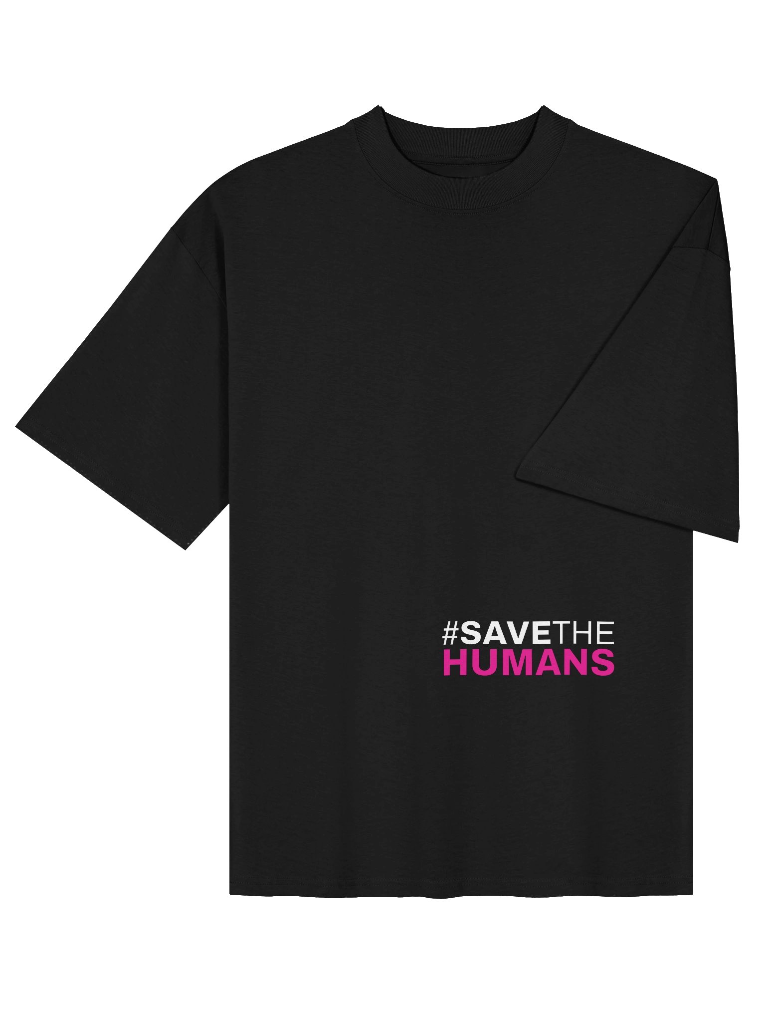 Save the Humans Black T-Shirt product image (5)