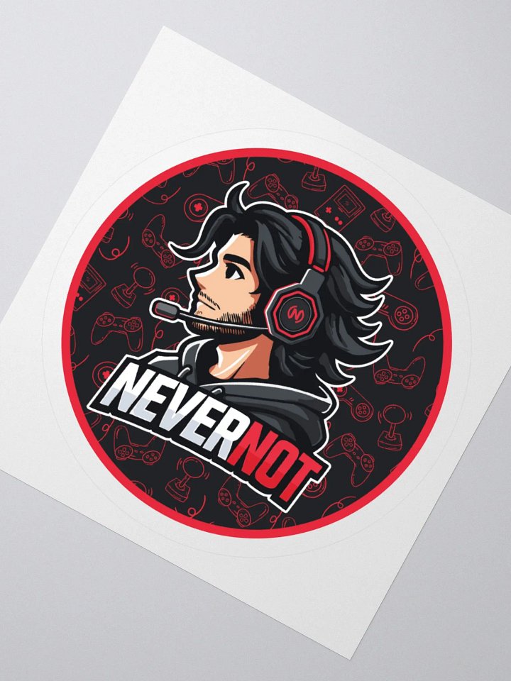 NEVERNOT Gaming Stickers - Circle Logo product image (2)