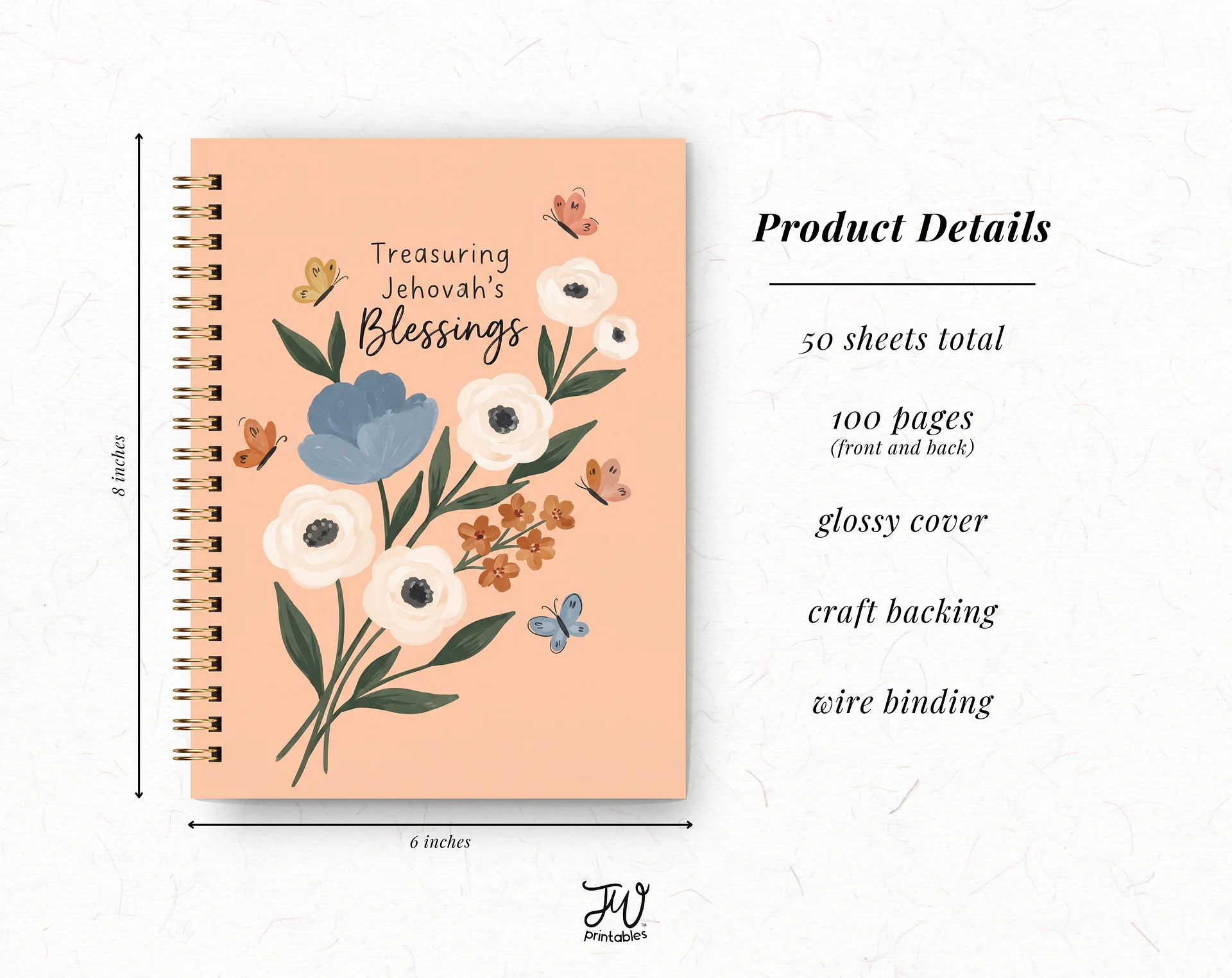 Treasuring Jehovah's Blessings Prompted Journal product image (5)