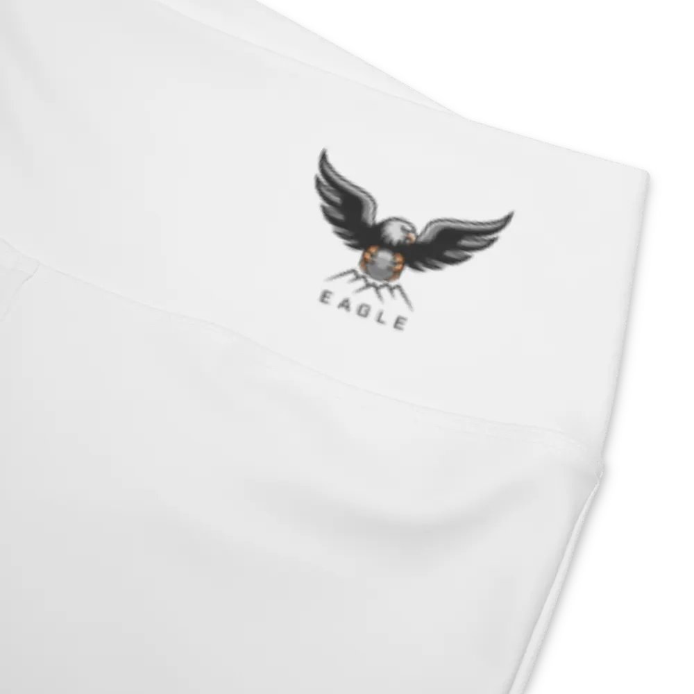 Eagle Women's High-Waisted Flare Leggings with Pockets, UPF 50+, and Recycled Fabric - White product image (2)