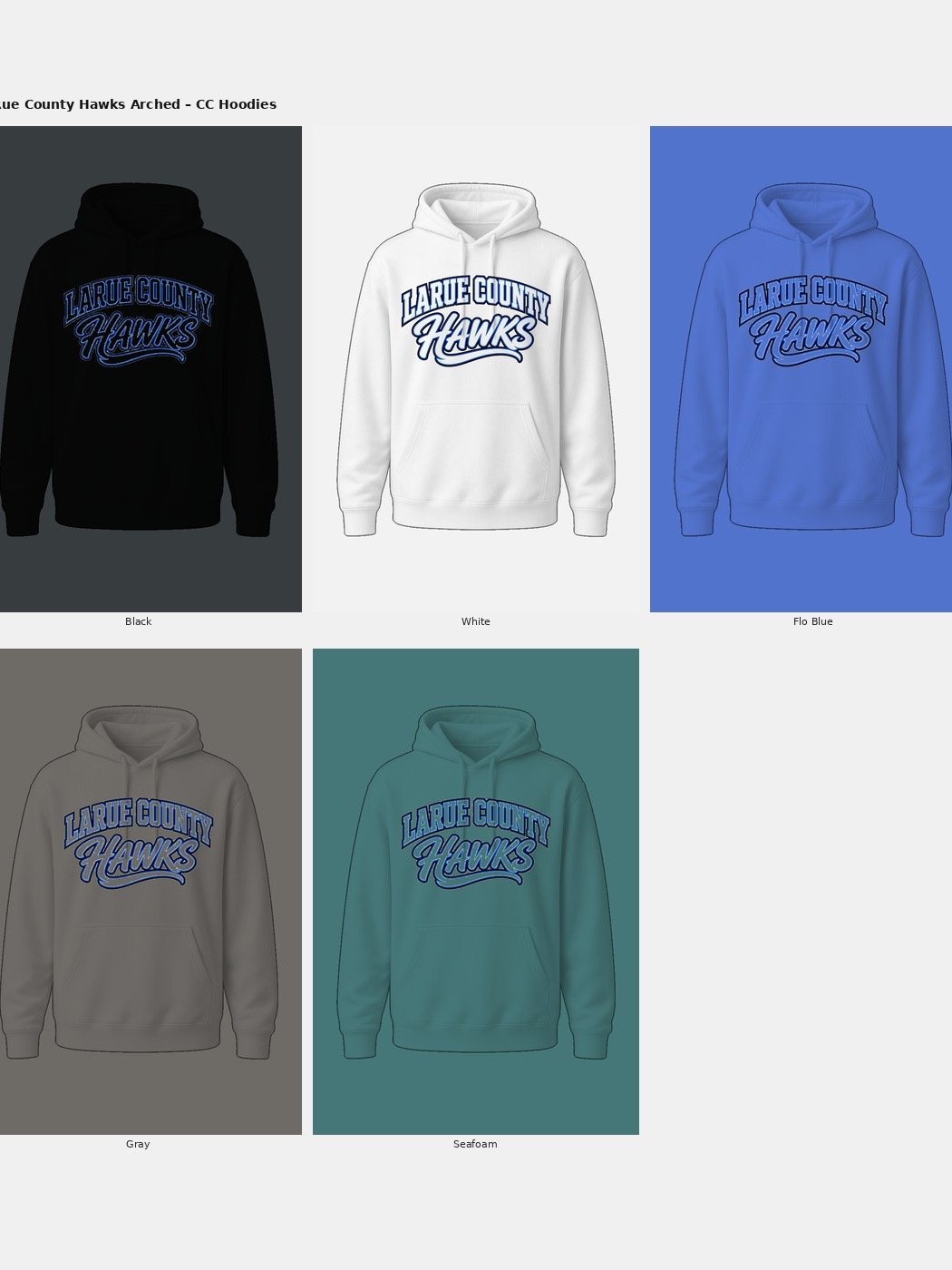 LC HAWKS SCRIPT Comfort Colors Hoodie product image (2)