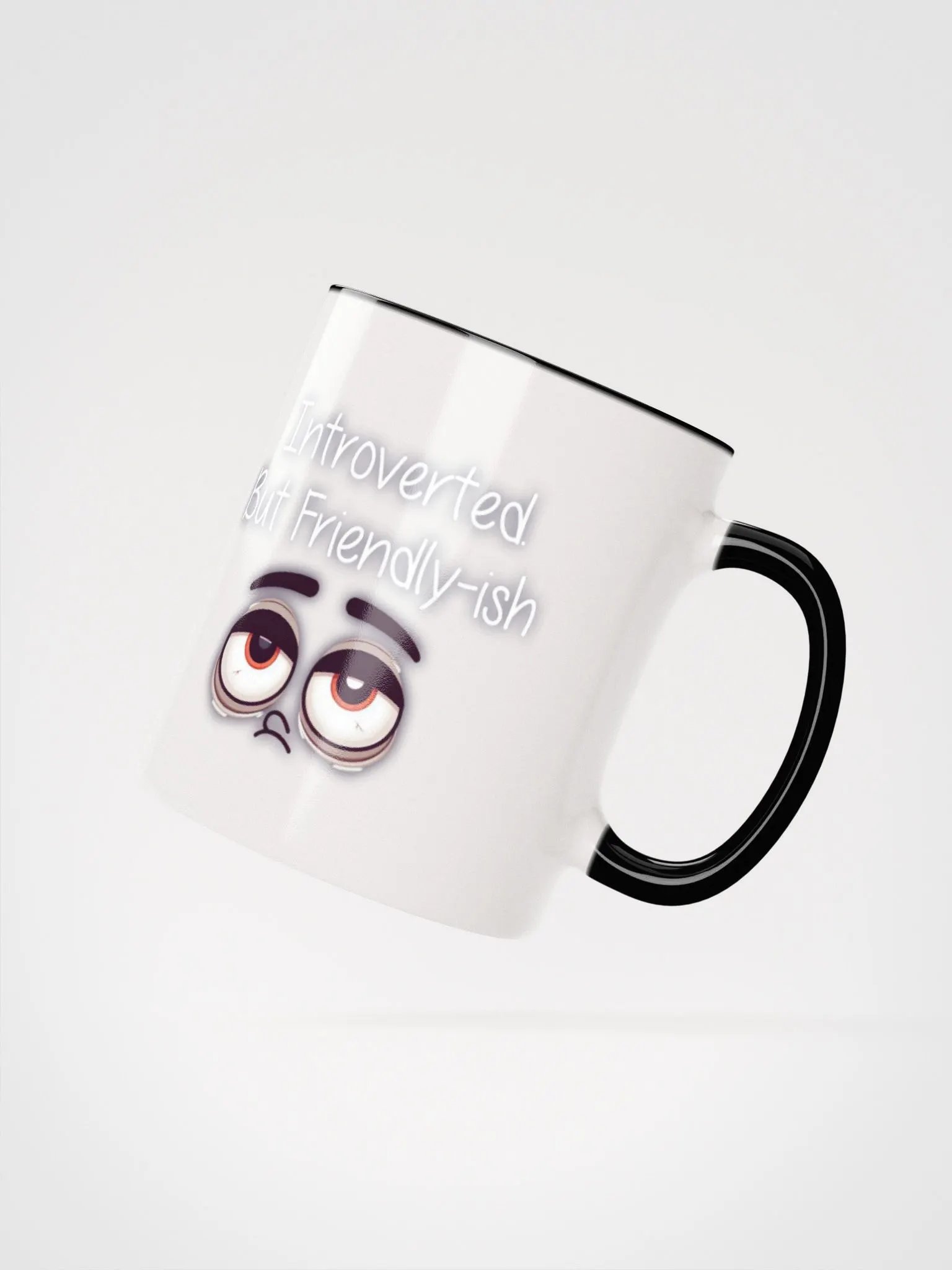 Introverted but friendly-ish Ceramic Mug with Color Inside product image (15)