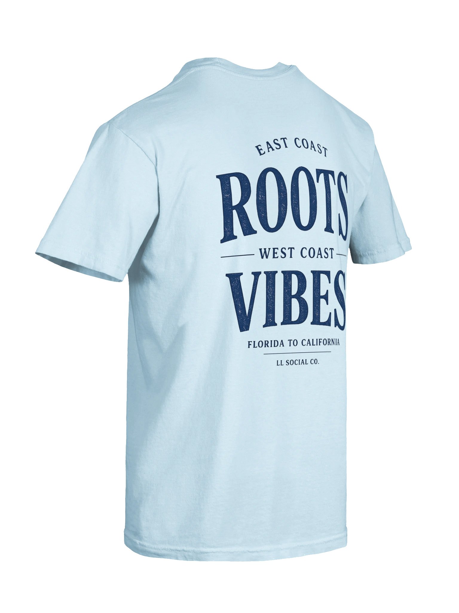 LL Social Co. East Coast Roots / West Coast Vibes Tee — Florida to California product image (32)