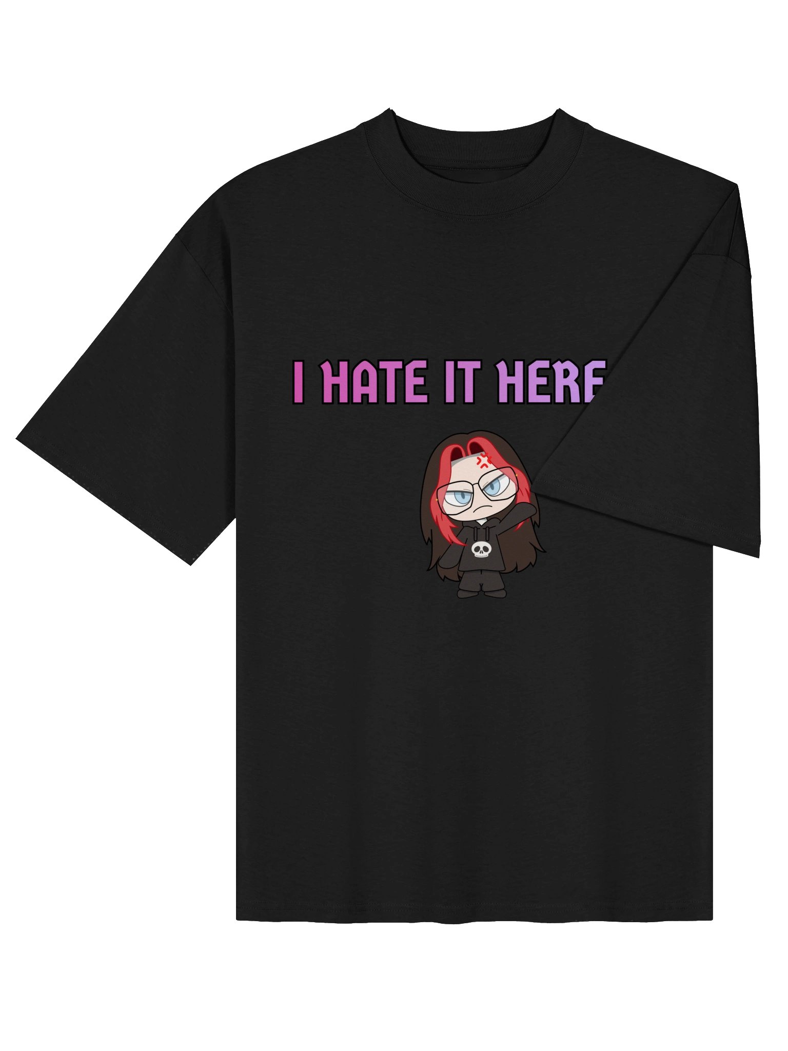 "I hate it here" Oversized T-Shit product image (4)