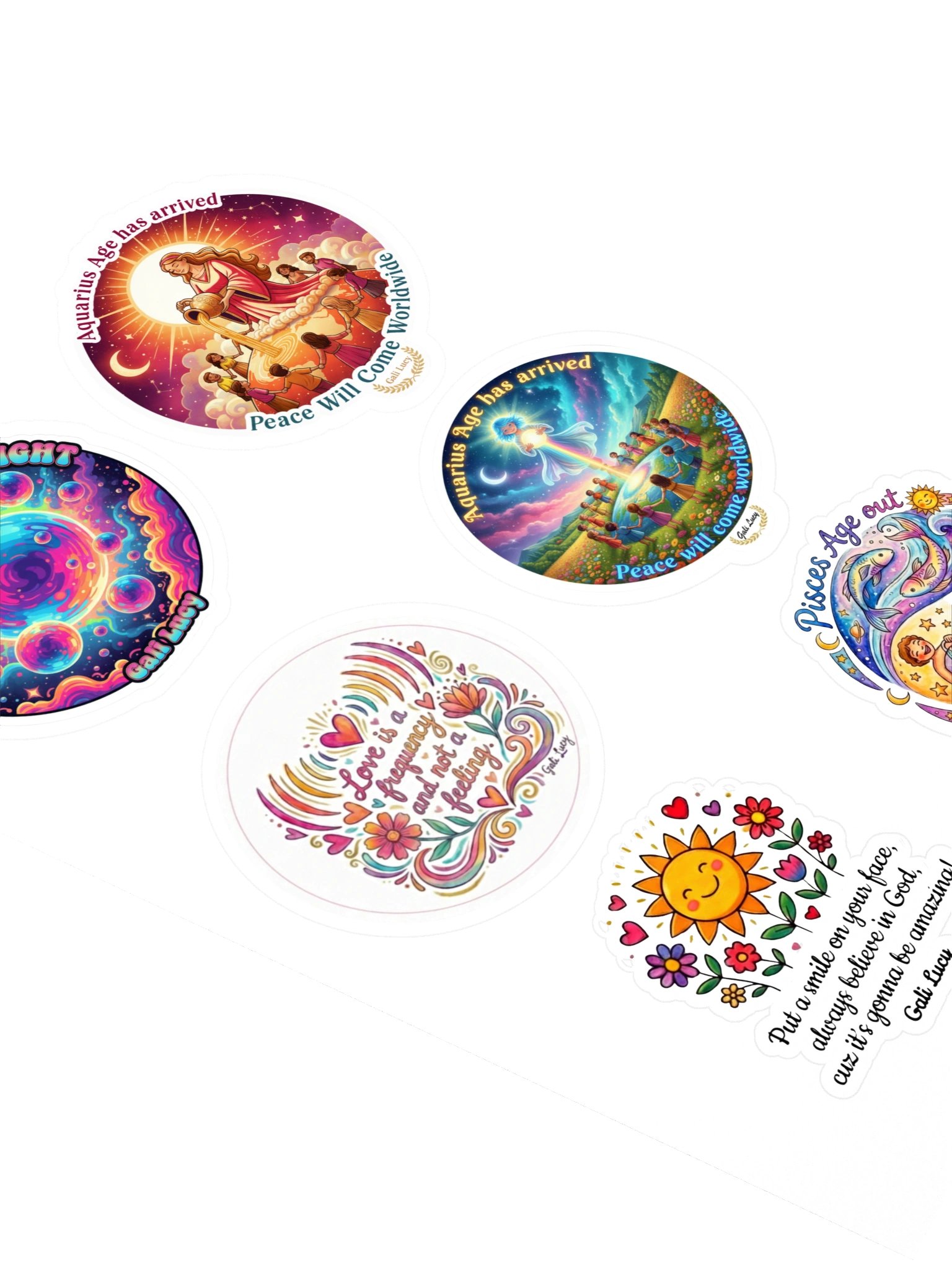 Set of 6 Stickers - Style 11 product image (2)