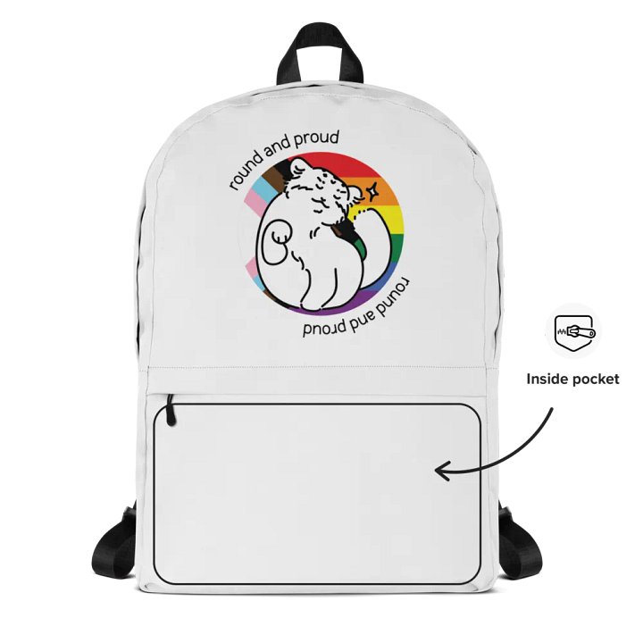 Round and Proud Manul Pride Version - Backpack product image (2)