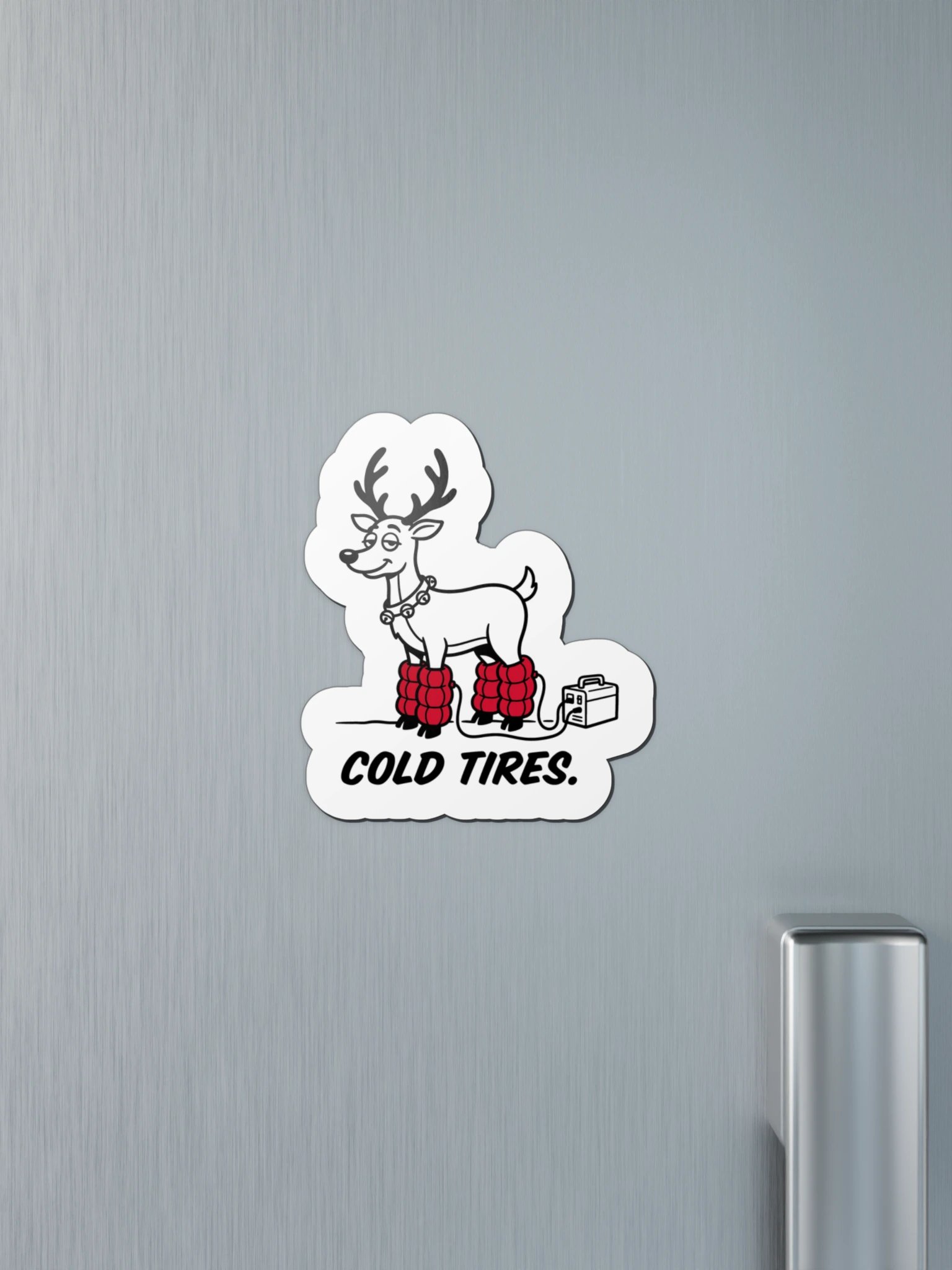 Cold Tires. Reindeer Magnet product image (4)