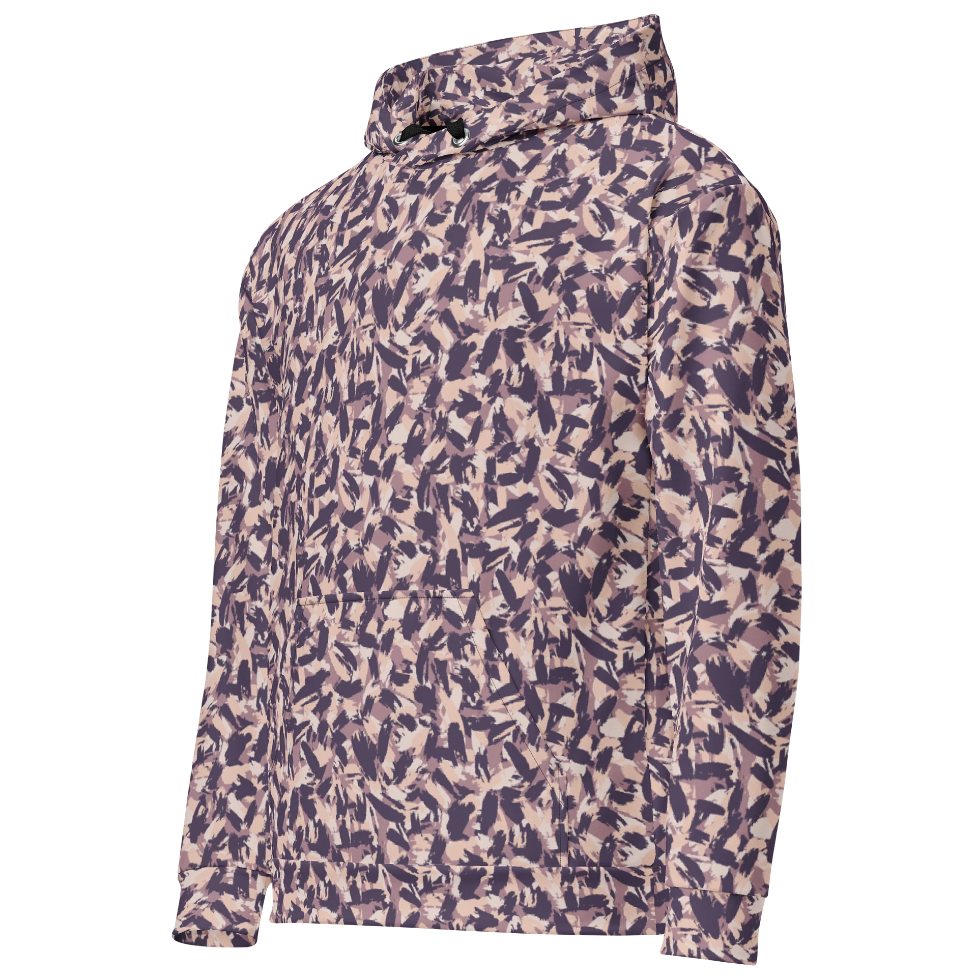 Comfortable Camouflage Hoodie with Bold Grunge Artistic product image (3)