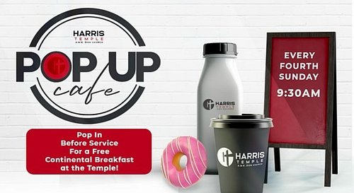 Join us for Pop-up Cafe! ☕️ 

Doors open at 9:30AM 😄 See you there! 🎉

926 Florence Street 📍 

@harristempleamez 
@harristemp...