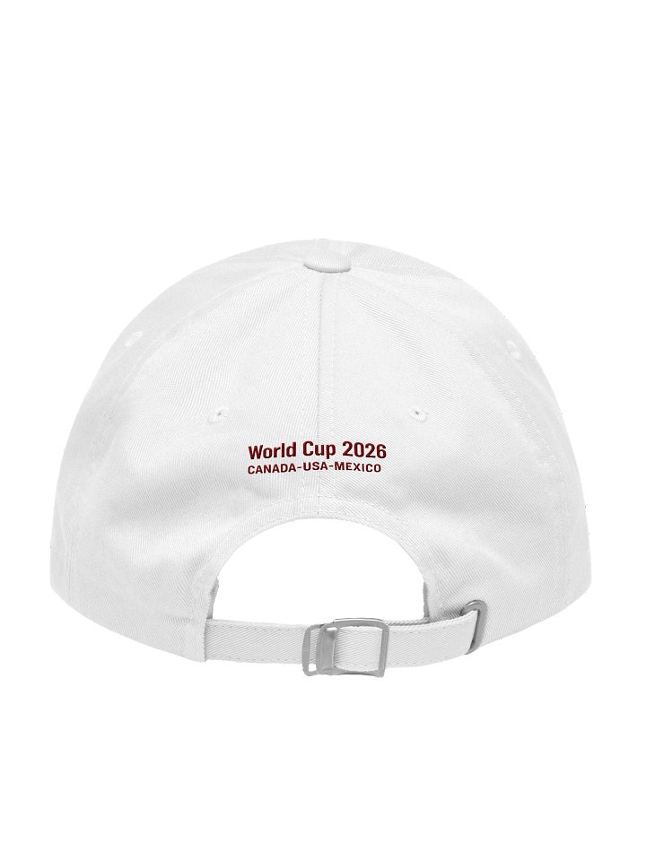 Qatar 2026 World Cup Flag Dad Hat - Qatar Soccer Fan Cap - Premium Embroidered Chino Cotton Twill product image (2)