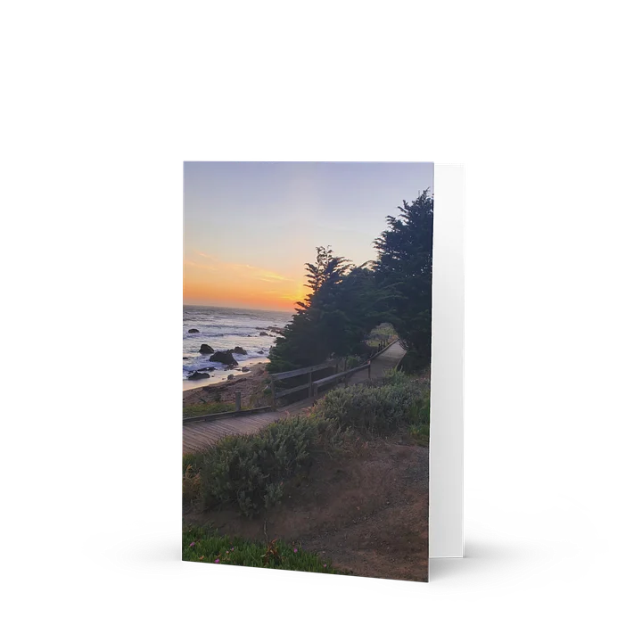 Beachy Pathway Tunnel Greeting Card product image (1)
