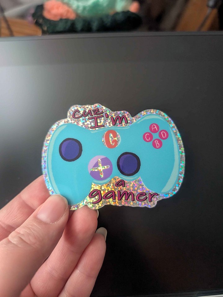 Glitter Sticker - I'm a Gamer product image (1)