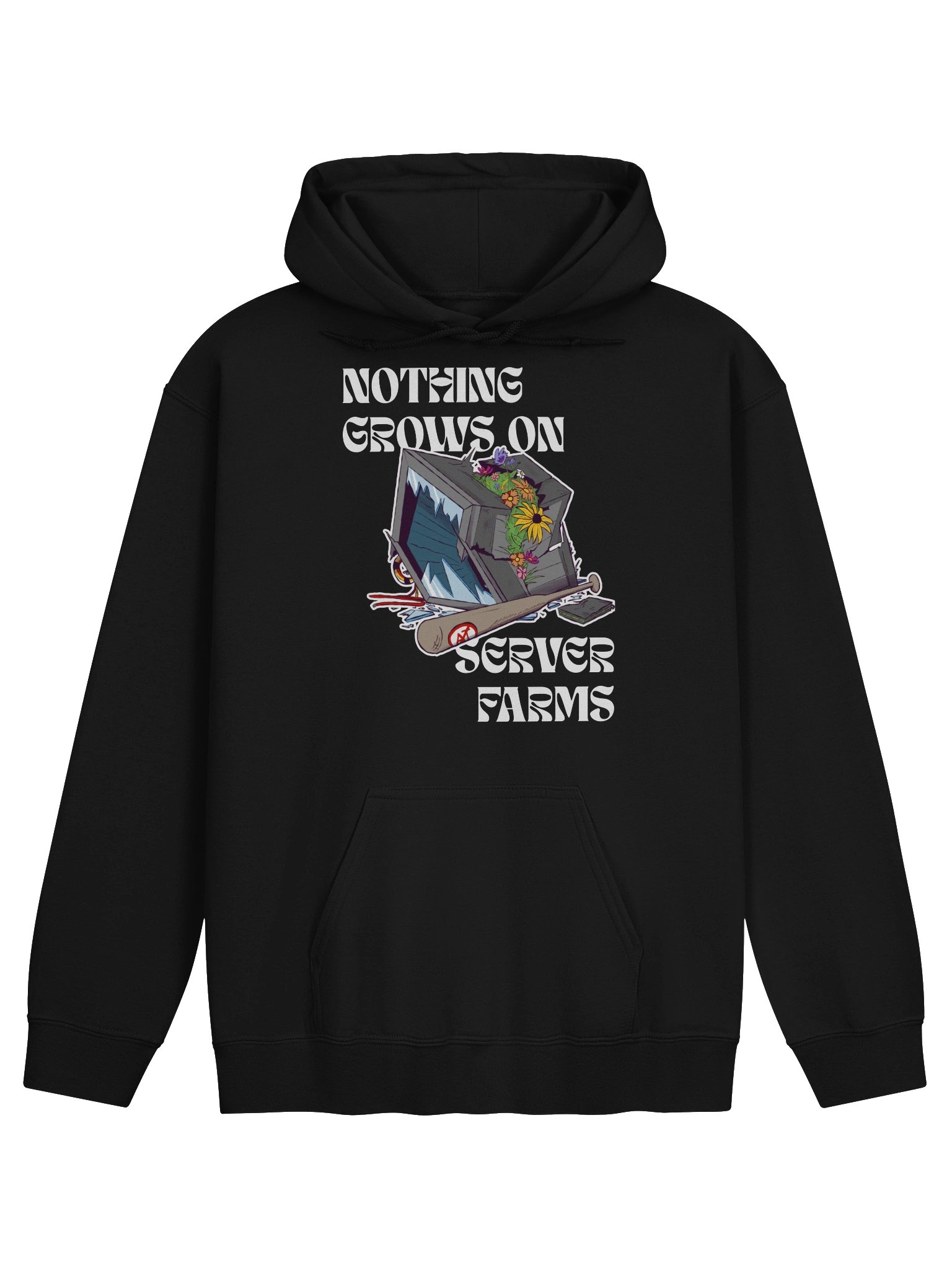 Nothing Grows on Server Farms Hoodie product image (2)