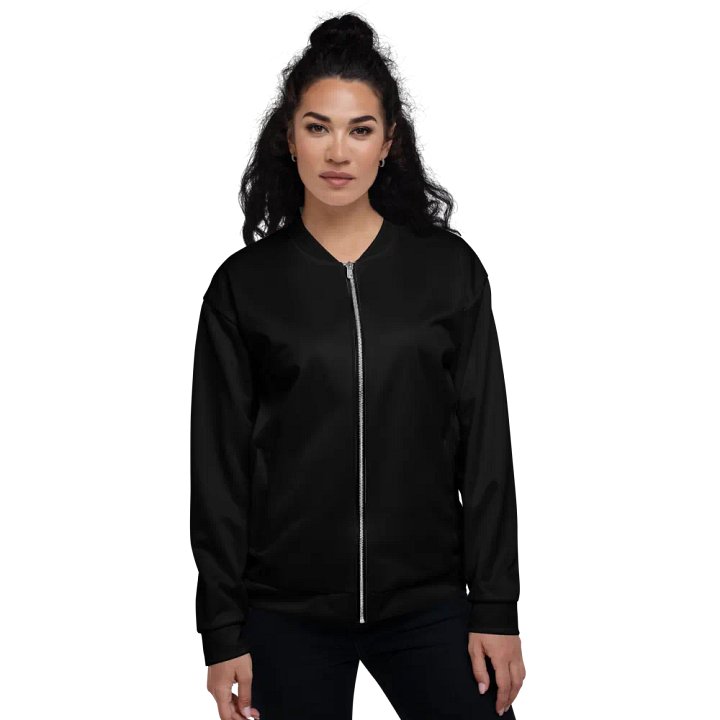 Pure Black Bomber Jacket product image (2)