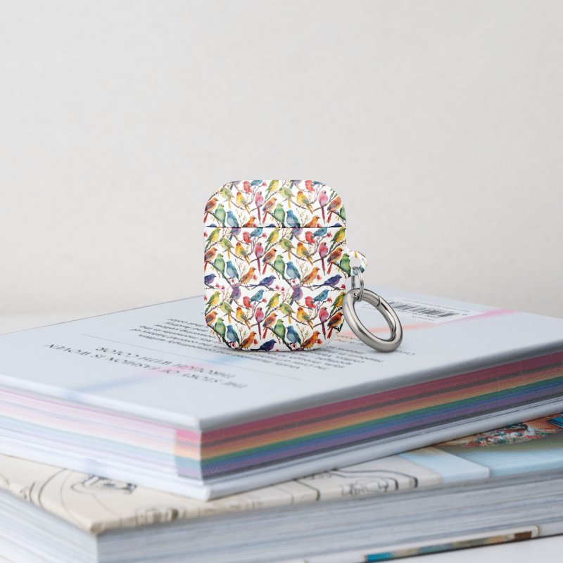 Multi Coloured Birds Ear Bud Case product image (25)