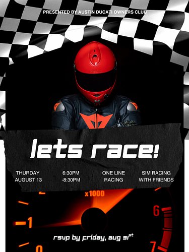 Austin Ducati Owners Club will host a private event Aug 13th at @onelineracingcenter ! Must sign up to register!  DM for 🔗