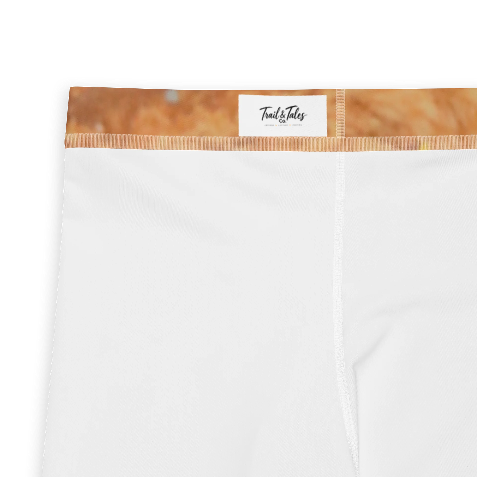 Terracotta Tea: Men’s All-Over Print Warm Rust & Leaf Athletic Leggings product image (2)