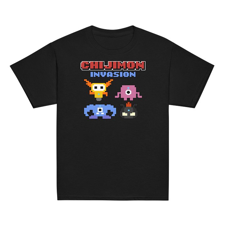 Chijimon Invasion Tee – Retro Pixel Edition product image (2)