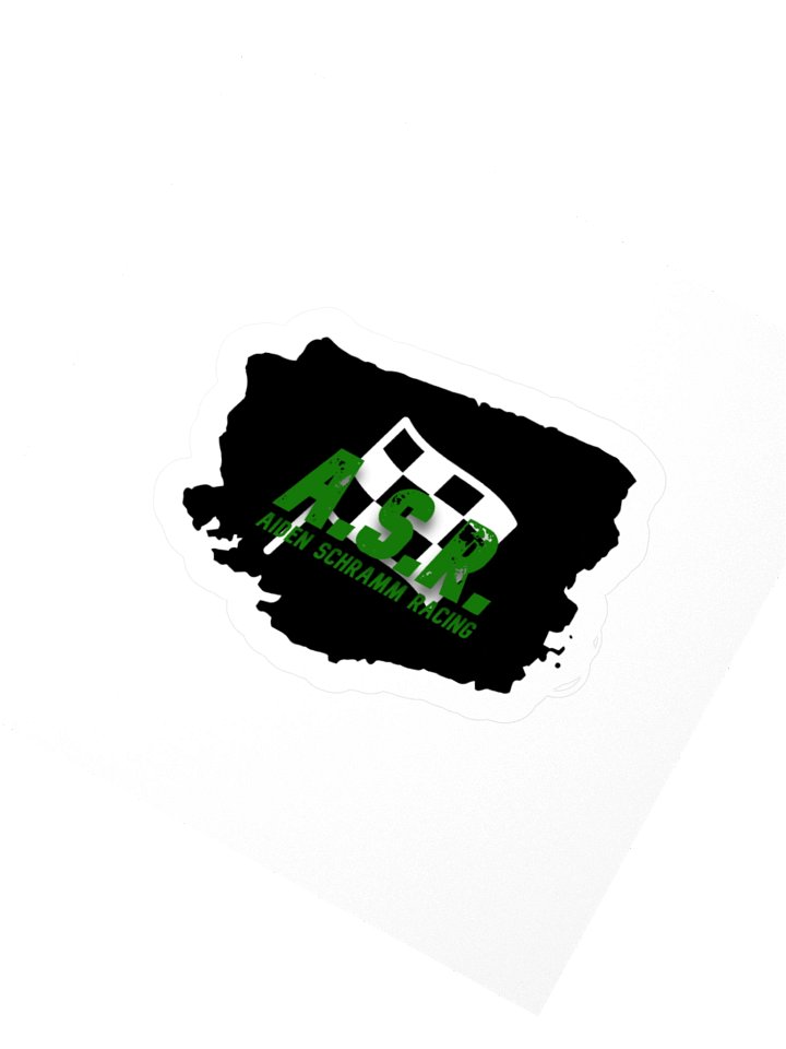 Aiden Schramm Racing Sticker (Black) product image (6)