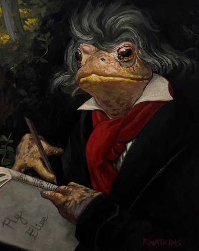 Beetoaden!
8”x10” acrylic on paper

been off socials a lot but had to pop in to share Beetoaden! 💕🐸 

#beethoven #toad #toada...
